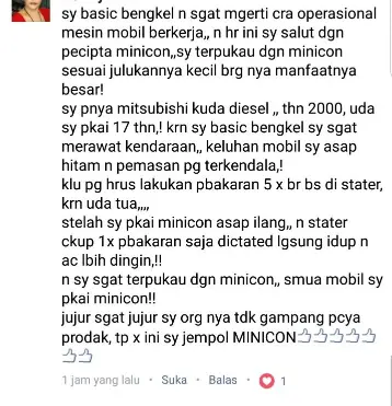 Testimoni MINICON